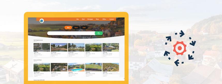 create a real estate website